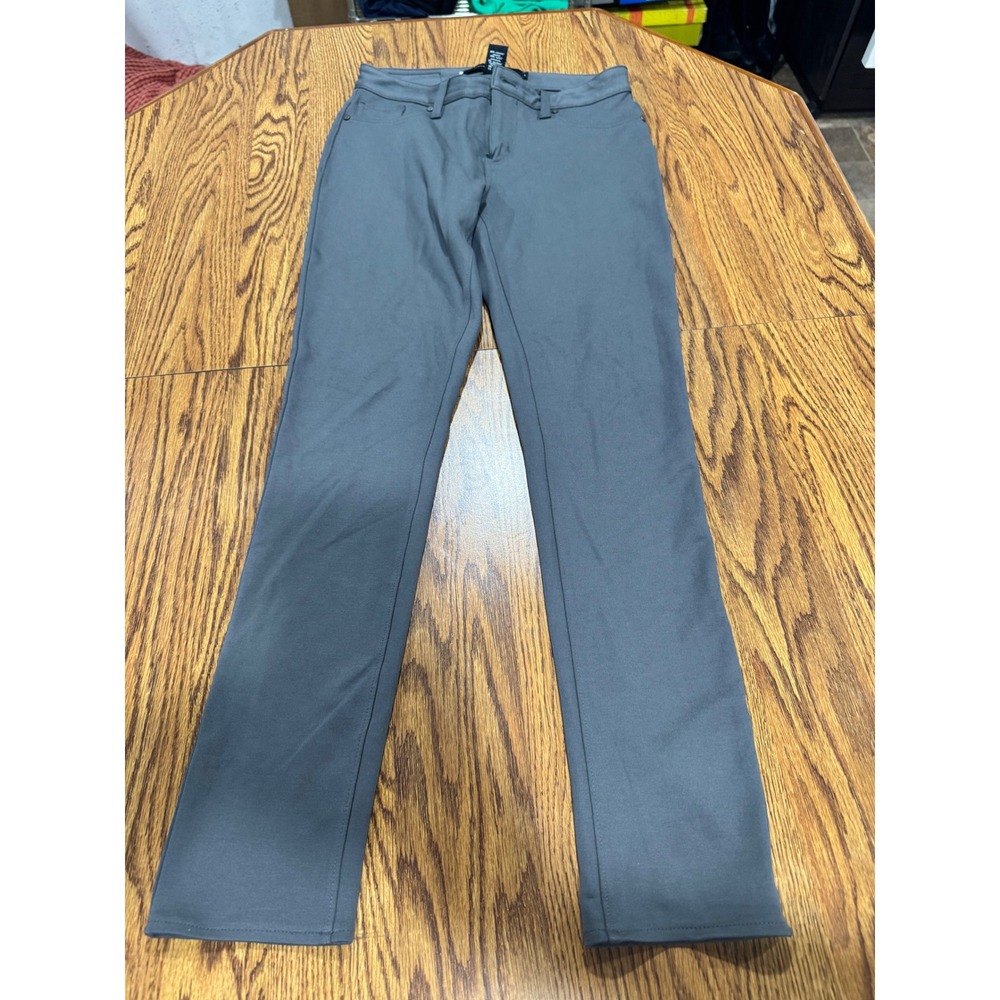 Calvin Klein Jeans Womens Slim Fit Charcoal Gray Pants Size 4 Five Pocket Casual